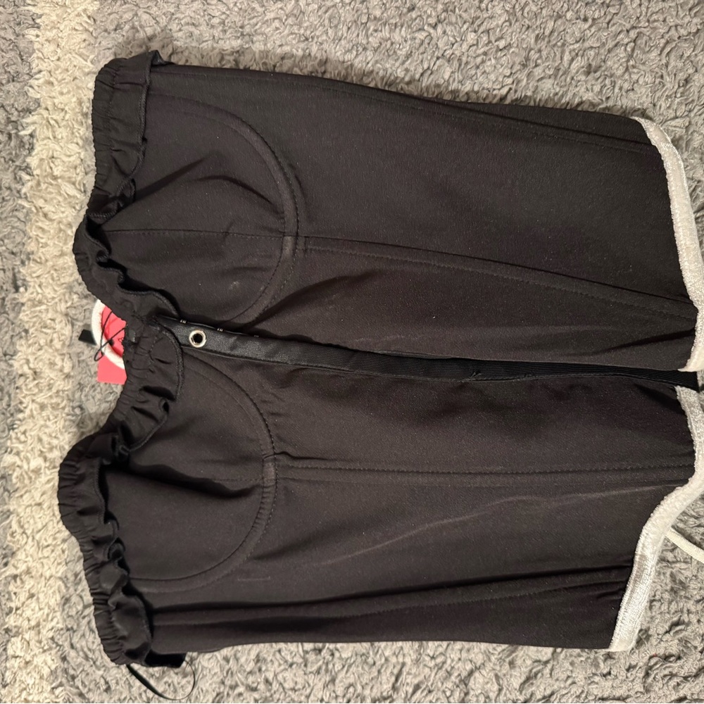 Edikted Black and Gray Crop Top